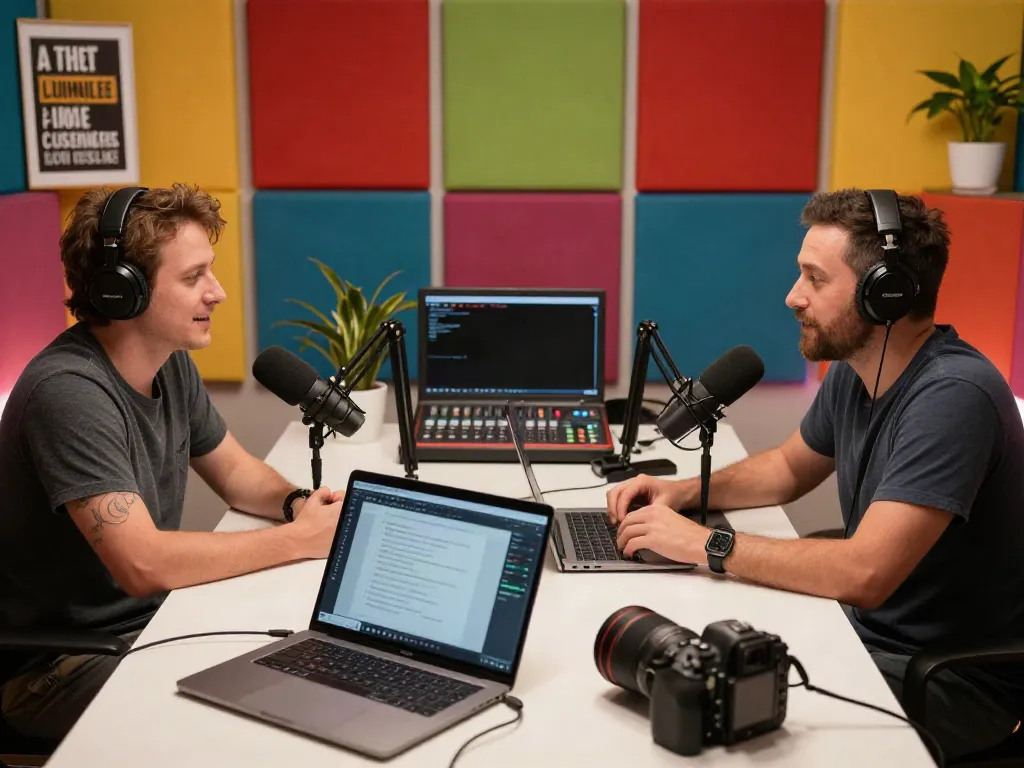 Engaging podcast with Brit Morin discussing creativity and technology on rokok88 link alternatif.