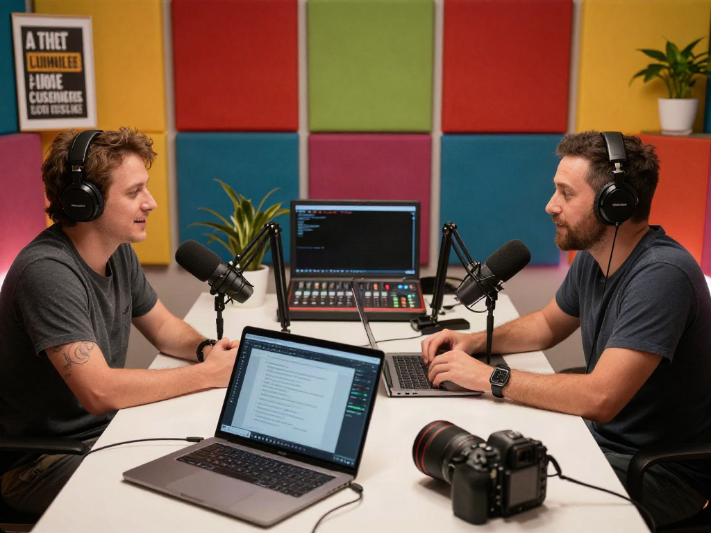 Engaging podcast with Brit Morin discussing creativity and technology on rokok88 link alternatif.