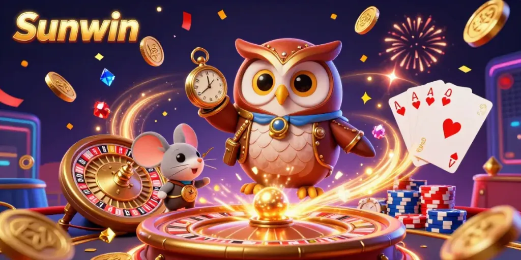Engage in thrilling games at Sunwin with immersive steampunk visuals and dynamic casino elements.