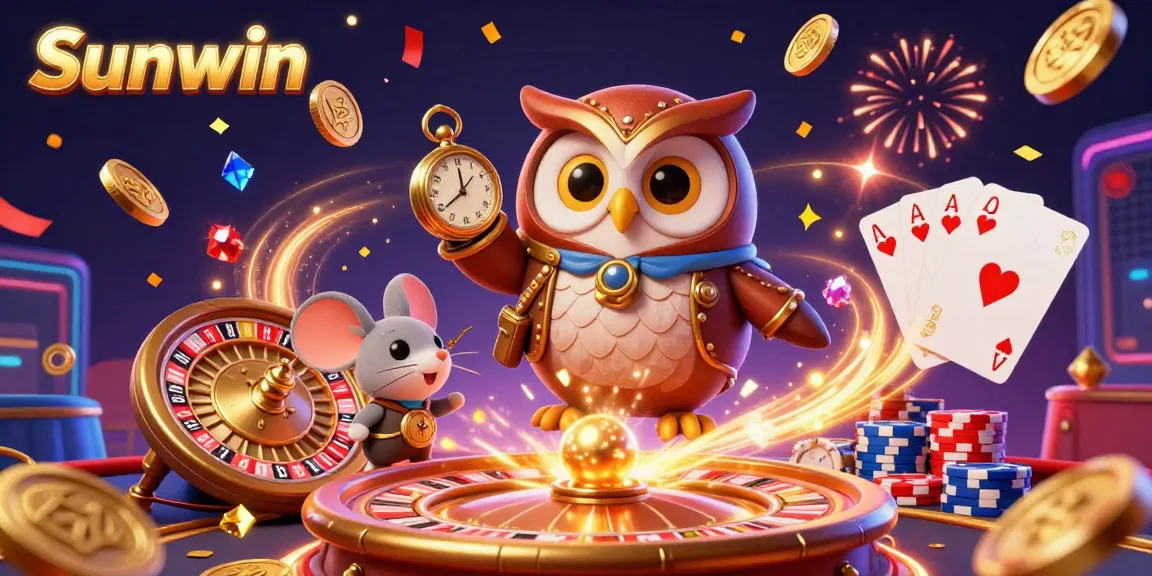 Engage in thrilling games at Sunwin with immersive steampunk visuals and dynamic casino elements.