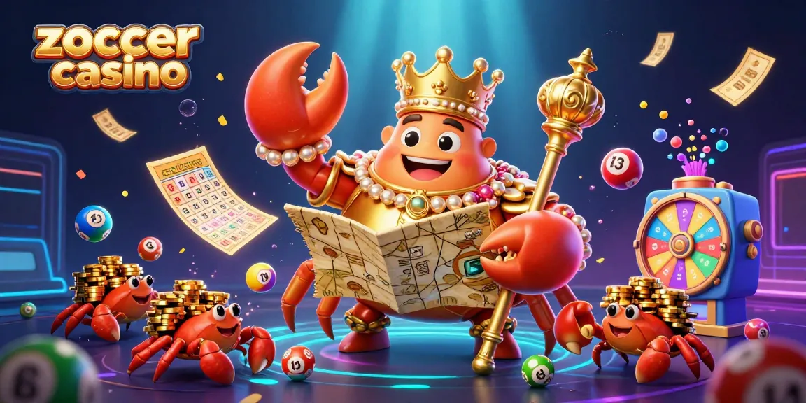 Zoccer casino showcases an engaging underwater scene with vibrant lottery elements and characters.