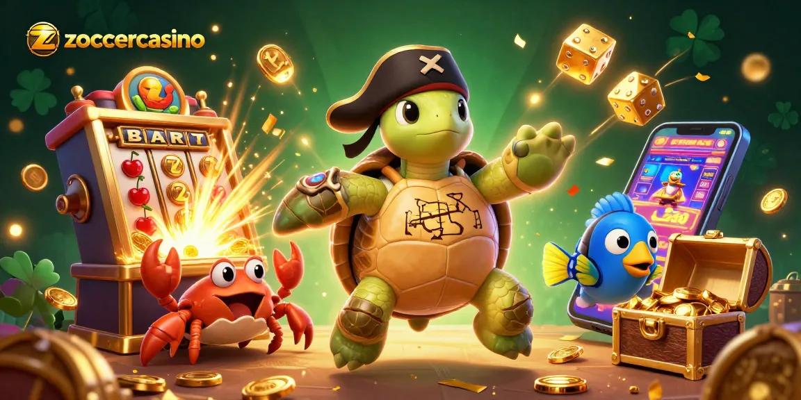 Zoccercasino Spieler genießen spannende Spielautomaten mit einer lebhaften 3D-Szene voller Gewinnchancen.